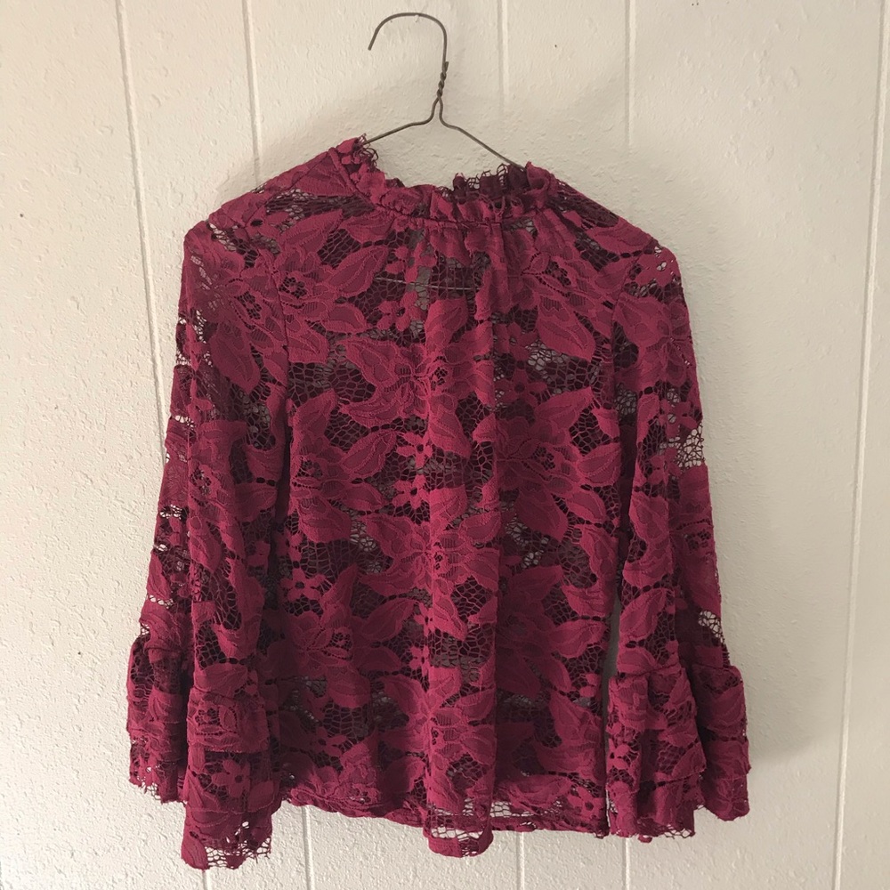 Cloud&Sky Floral Shirt With Tiered Sleeves
